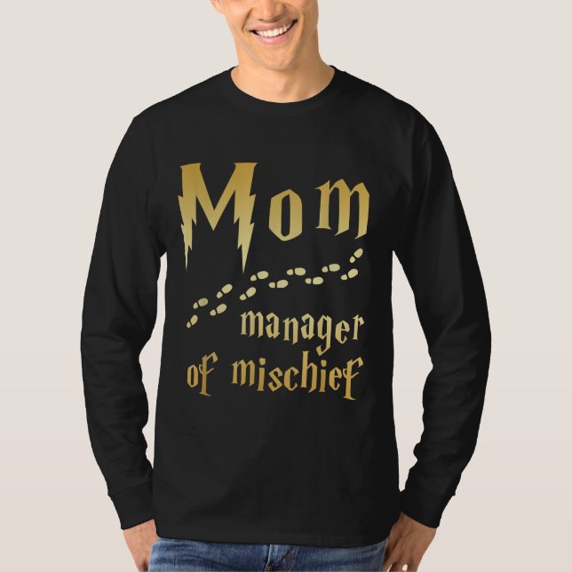 Camiseta Mãe Mágica, Gerente de Mal-Chefe (Frente)