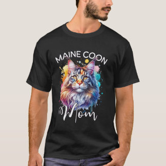 Camiseta Mãe Maine Coon Gata Mãe Maine Coon