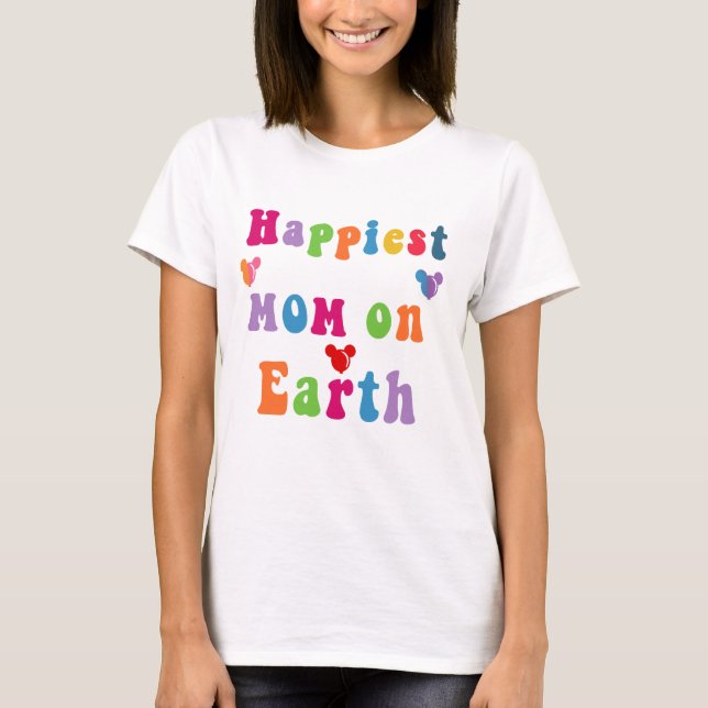 Camiseta Mãe mais feliz do mundo (Frente)
