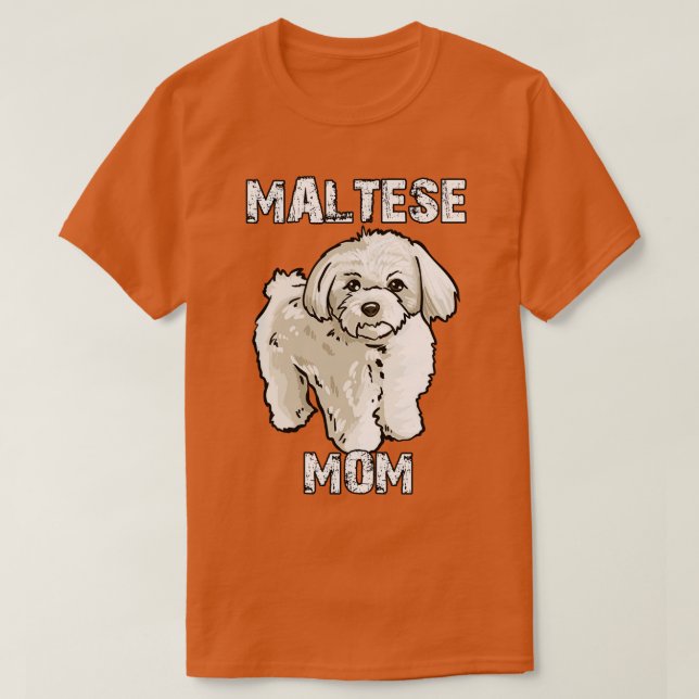Camiseta Mãe maltesa (Frente do Design)