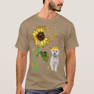 Camiseta Mãe Maltesa Cachorro Cachorro Cachorro Cachorro Pr