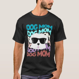 Camiseta Mãe Maltesa Legal Retro Cog Mãe