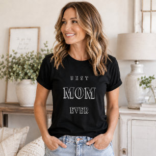 Camiseta Mãe mamãe a melhor de todas preta