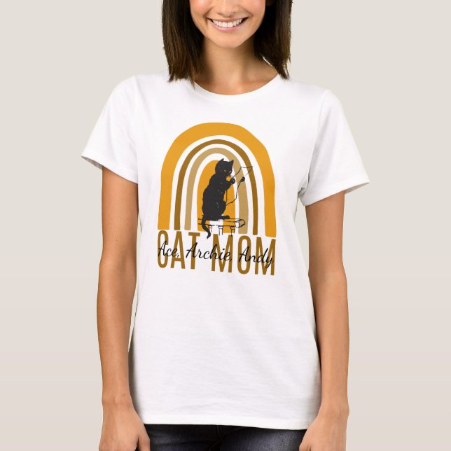 Camiseta mãe mamãe e os nomes da mãe são personalizados (Frente)