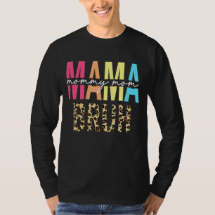 Camiseta Mãe Mamãe Mãe Bruh Leopard Dia de as mães 2022 Mul