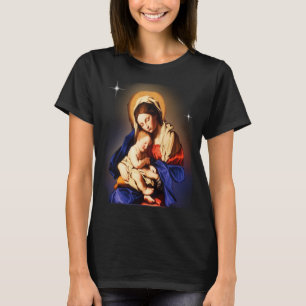 Camiseta Mãe Mary e Criança Jesus