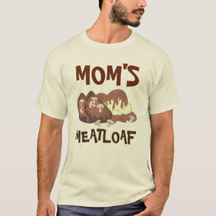 Camiseta Mãe Meatloaf Diner Comida Gravata Lavada Batatas
