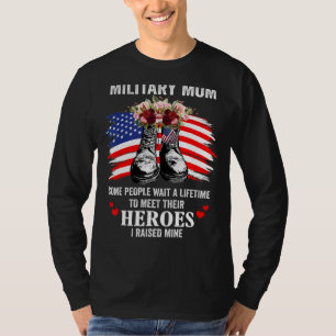 Camiseta Mãe Militar Eu Criei As Forças Armadas Da América
