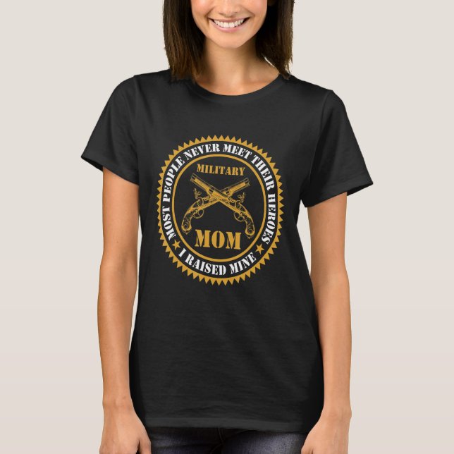Camiseta Mãe Militar Ororgulhosa Hero Mãe (Frente)