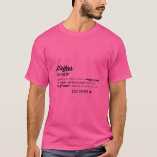Camiseta Mãe Minha Melhor Amiga Confiante
