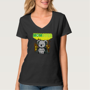 Camiseta Mãe Monstro Assustadora Dia das Bruxas Mamãe Sinis
