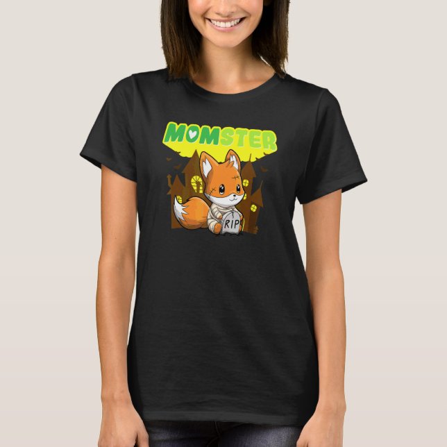 Camiseta Mãe Monstro Mãe Assustadora Dia das Bruxas Mamãe S (Frente)