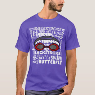 Camiseta Mãe Nadadora Piada Óculos de Natação Esporte Práti