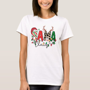 Camiseta Mãe Natal Claus - Um Presente De Natal Engraçado