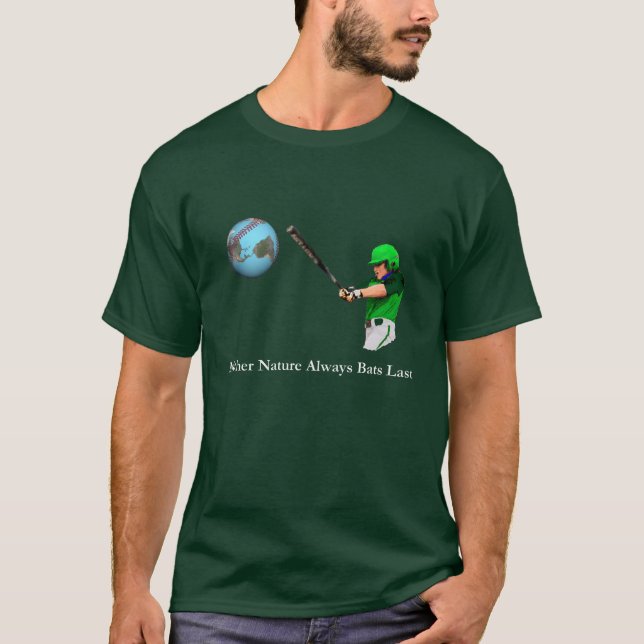Camiseta Mãe Natureza sempre morde por último (Frente)