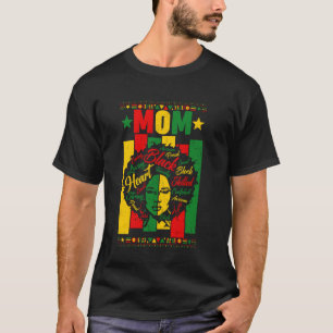 Camiseta Mãe Negra Engraçada Feliz Dia das Mães Afro Americ