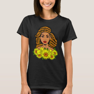 Camiseta Mãe Negra Professora Enfermeira Educada Irmã Melan