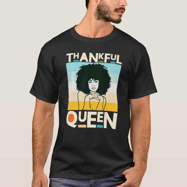 Camiseta Mãe negra Rainha negra Melanina Si (Frente)