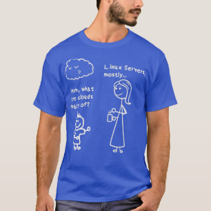Camiseta Mãe, O Que São As Nuvens Feitas Do Servidor Linu D
