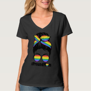 Camiseta Mãe Orgulhosa Cabelo Mensageiro Lgbtq Gay Pr