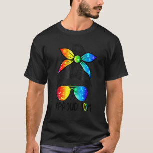 Camiseta Mãe Orgulhosa Cabelo Mensageiro Lgbtq Gay Pr