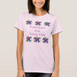 Camiseta Mãe orgulhosa da criança autística