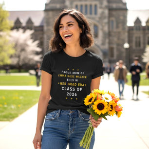 Camiseta Mãe Orgulhosa da Filha Graduada A Era de Graduação