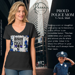 Camiseta Mãe Orgulhosa da Polícia