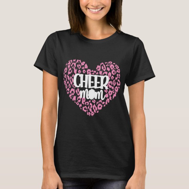 Camiseta Mãe Orgulhosa De Cheerhead Mama Cheerleader Moth (Frente)