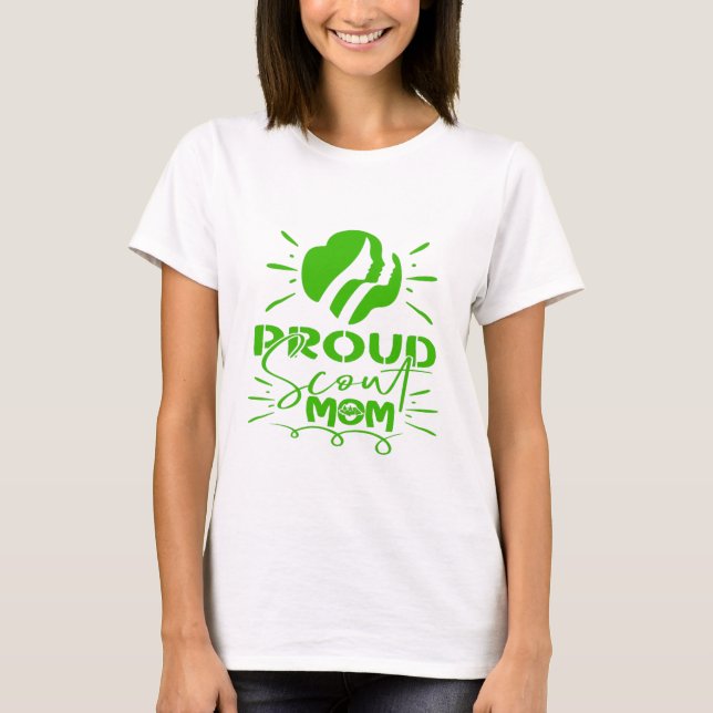 Camiseta Mãe Orgulhosa de Escoteiro (Frente)