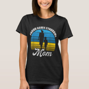 Camiseta Mãe Orgulhosa De Sindroma Criança Filha Da Filha T