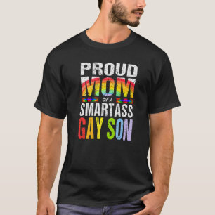 Camiseta Mãe Orgulhosa De Um Filho Gay Da Smartass Lgbt Org