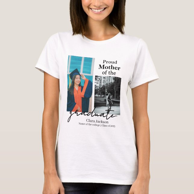 Camiseta Mãe orgulhosa de um formando (Frente)