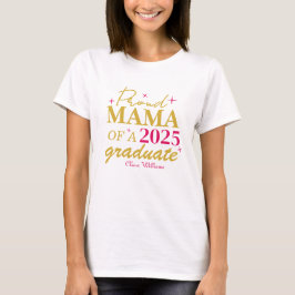 Camiseta Mãe orgulhosa de um formando