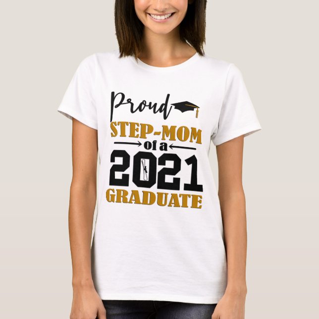 Camiseta Mãe Orgulhosa De Um Formando 2021 (Frente)