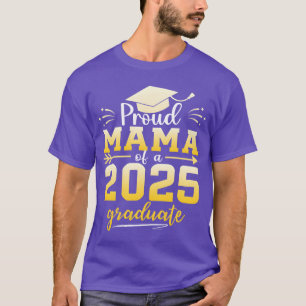 Camiseta Mãe Orgulhosa De Um Graduado Da Turma De 2025 Grad