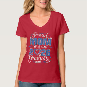 Camiseta Mãe Orgulhosa De Um Graduado Da Turma De 2026 2026