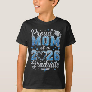 Camiseta Mãe Orgulhosa De Um Graduando Da Turma De 2026 Gra