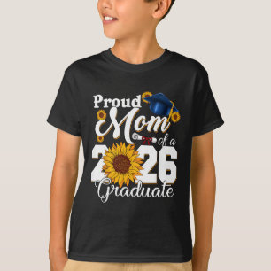 Camiseta Mãe Orgulhosa De Um Graduando Da Turma De 2026 Gra