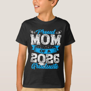 Camiseta Mãe Orgulhosa De Um Graduando Da Turma De 2026 Gra