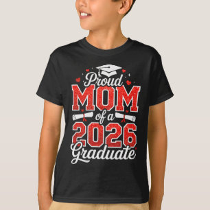 Camiseta Mãe Orgulhosa De Um Graduando Da Turma De 2026 Gra