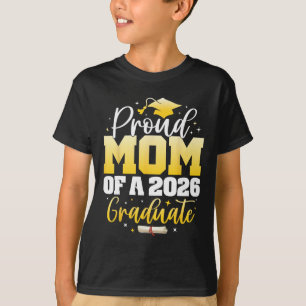 Camiseta Mãe Orgulhosa De Um Graduando Da Turma De 2026 Gra