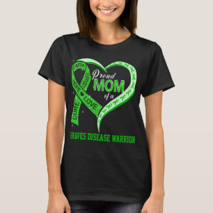 Camiseta Mãe Orgulhosa De Um Guerreiro Da Doença De Graves