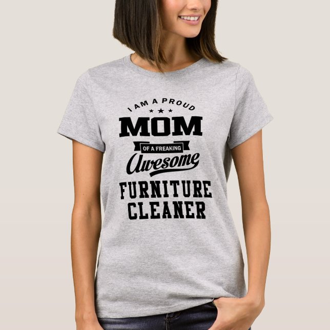 Camiseta Mãe Orgulhosa de um Incrível Maquinista de Mobiliá (Frente)
