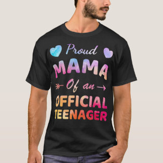 Camiseta Mãe Orgulhosa Do 13 Oficial Do Adolescente Anivers