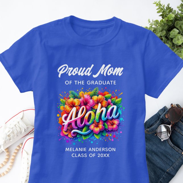 Camiseta "Mãe Orgulhosa do Formando" Aloha Graduação (Criador carregado)
