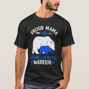 Camiseta Mãe Orgulhosa Do Guerreiro Da Artrite Juvenil Awar