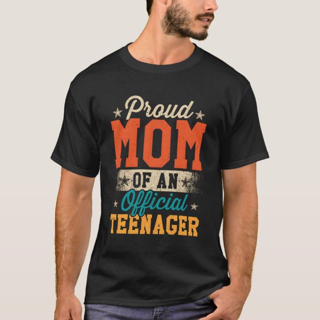 Camiseta Mãe Orgulhosa Do Nager 13 Oficial (Frente)