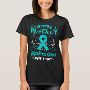 Camiseta Mãe Orgulhosa Guerreira da MIASTENIA GRAVE