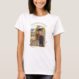 Camiseta Mãe Orgulhosa Moderna de Graduado Arco Boho Person